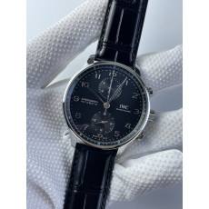 (준비완료/특급배송)NO.2316/ZF공장 V3 IWC IW3716 포루트기저 블랙다이얼 가죽