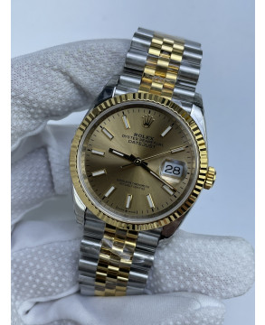 (준비완료/특급배송)NO.3051/VS공장 롤렉스 데이저스트 36 옐로우골드콤비 샴페인다이얼