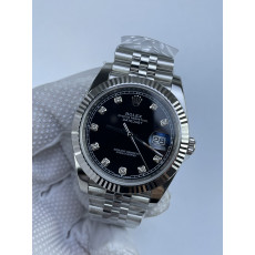 (준비완료/특급배송)NO.3210/롤렉스 데이저스트 126334 41미리 블랙다이얼 다이아몬드 인덱스 QP공장