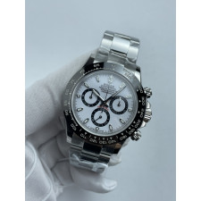 (준비완료/특급배송)NO.3613/초특급 갓성비 데이토나 스틸 세라믹베젤 화이트